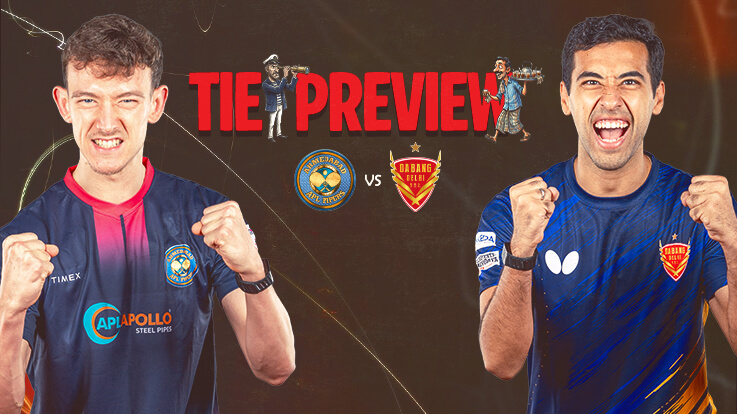 Butterfly UTT Season 7: Revived Ahmedabad APL Pipers Face Dabang Delhi in Crucial Monday Night Clash
