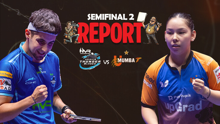 Butterfly UTT Season 7: Manush Shah, Anna Hursey Fire U Mumba TT into Final with 8-3 Win Over HVR Kolkata ThunderBlades